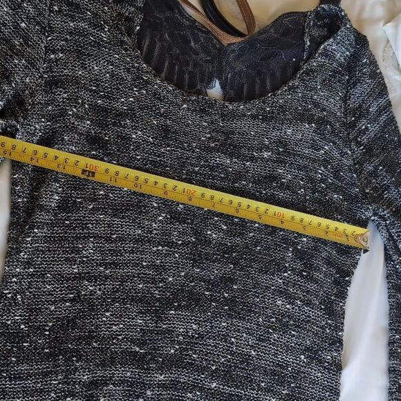 Be Somebody's Angel-Papillon Woven Sweater Sequin Angel Wings On Your Back SizeM - Picture 9 of 16